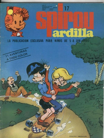 Spirou ardilla numero 17 (numerado 1 en trasera)