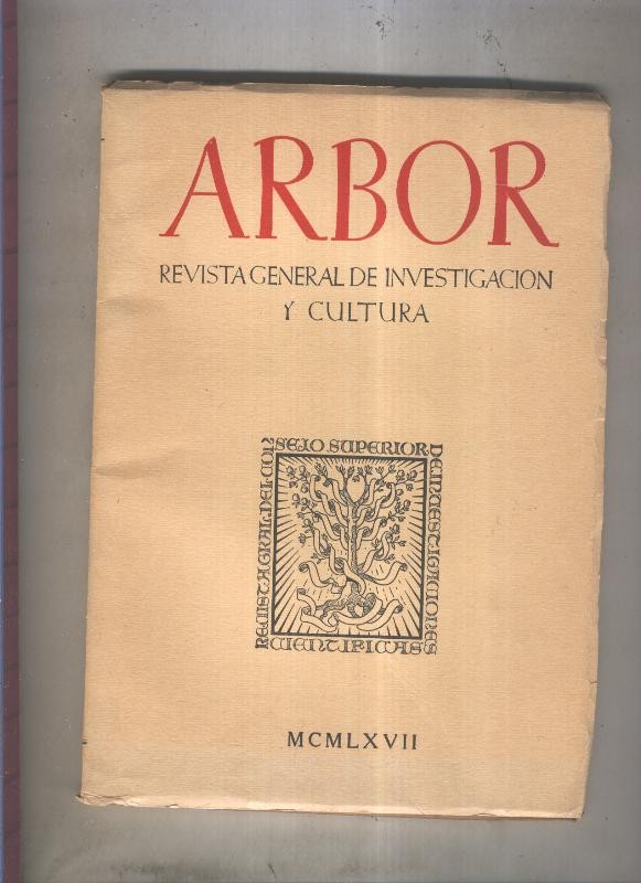 Arbor. Revista general de investigacion y cultura numero 258