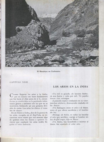 Jose Pijoan: Historia del Mundo  volumen 1, capitulo 23: Los Arios en la India