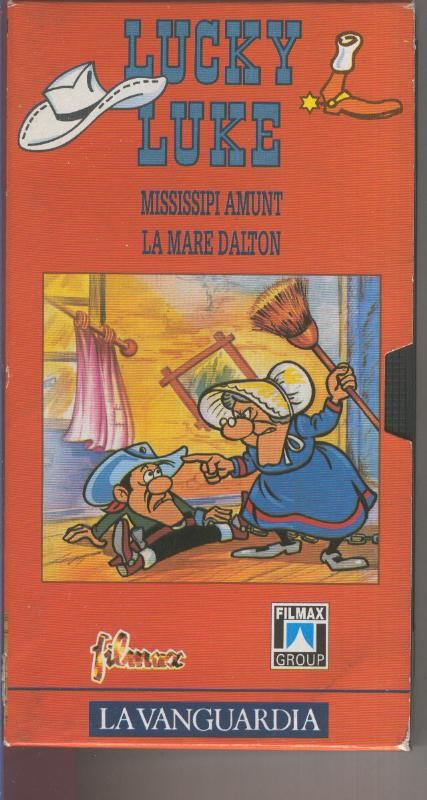 VIDEO VHS:  Lucky Luke numero 02: Mississipi amunt - La mare Dalton