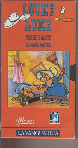 VIDEO VHS:  Lucky Luke numero 02: Mississipi amunt - La mare Dalton