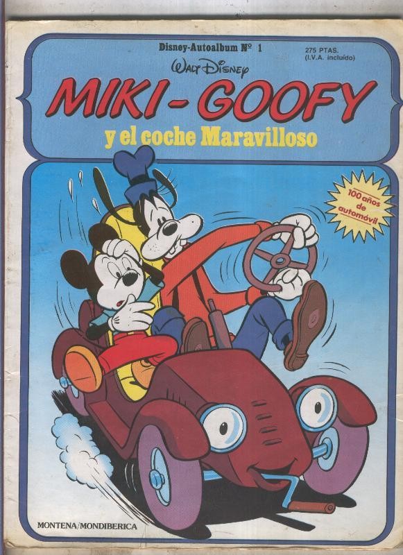 Disney autoalbum numero 1: Miki-Goofy y el coche maravilloso