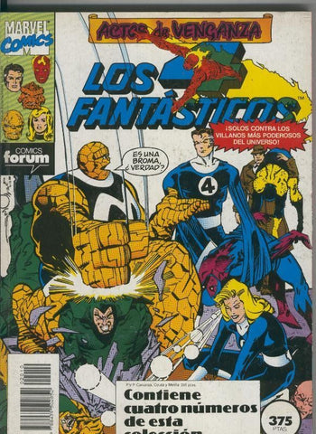 Los 4 Fantasticos volumen 1 retapado 096 al 099