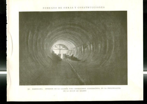 Fomento de Obras y Construcciones lamina 091/092: Barcelona 