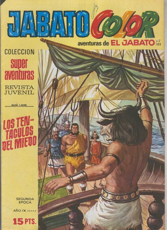 Jabato Color segunda epoca numero 102: Los tentaculos del miedo