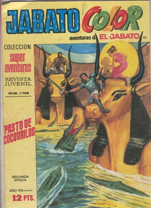 Jabato color segunda epoca numero 062: Pasto de cocodrilos