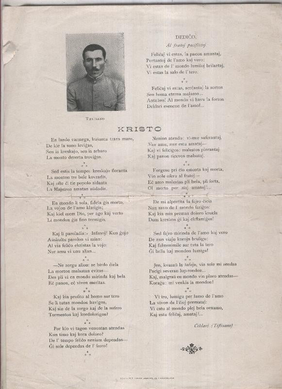Pagina poemas y foto de Tiflisano