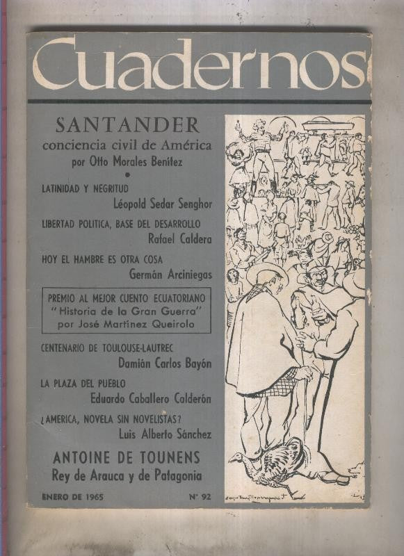 Cuadernos: la revista mensual de America Latina numero 92