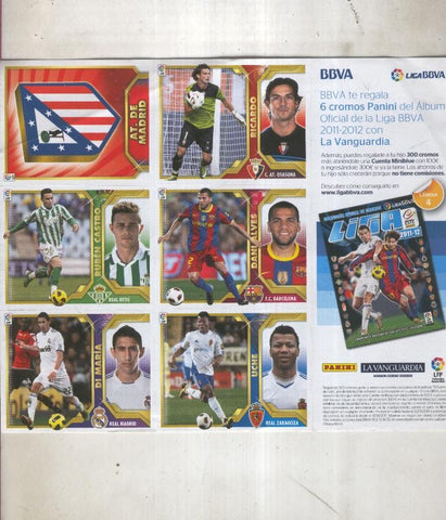 Liga 2011-2012, pliego entregado con diario La Vanguardia