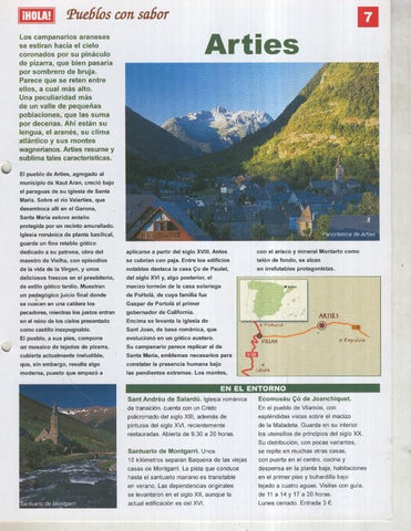 Guia HOLA de pueblos con sabor, ficha 07: Arties