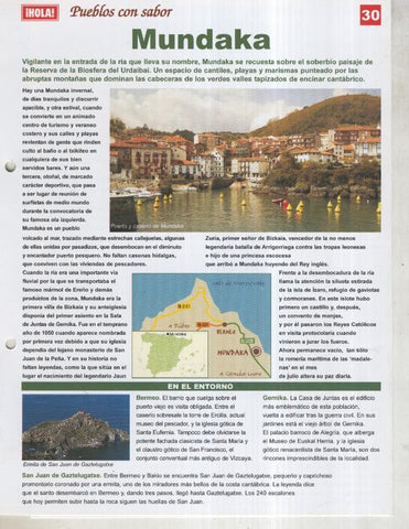 Guia HOLA de pueblos con sabor, ficha 30: Mundaka
