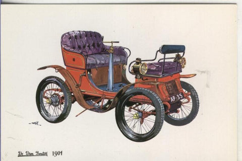 Postal 000021: antigua coche: De Dion Bouton 1901