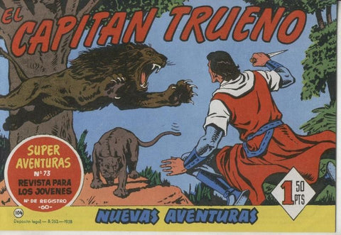 El Capitan Trueno facsimil numero 104: Nuevas aventuras