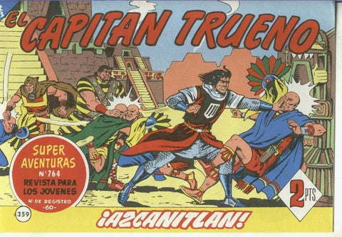 El Capitan Trueno facsimil numero 359: Azcanitlan