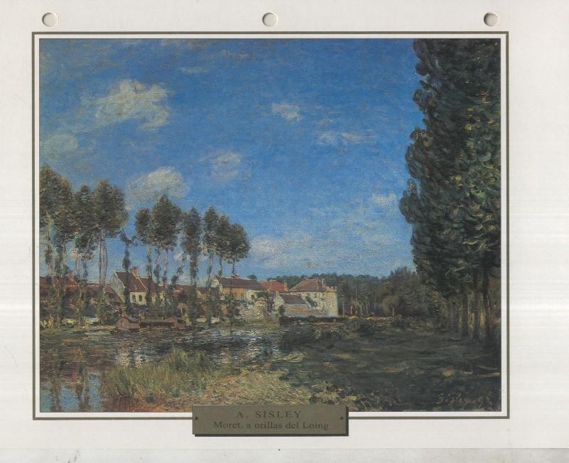 Lamina 03: Alfred Sisley: Moret, a orillas del Loibg