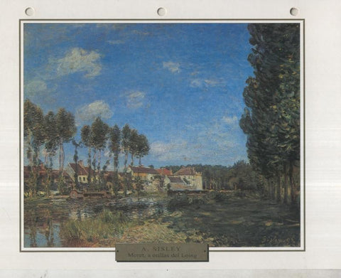 Lamina 03: Alfred Sisley: Moret, a orillas del Loibg
