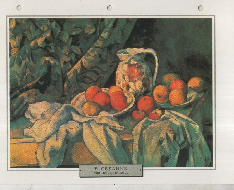 Lamina 09: Paul Cezanne: Naturaleza muerta con cortinaje