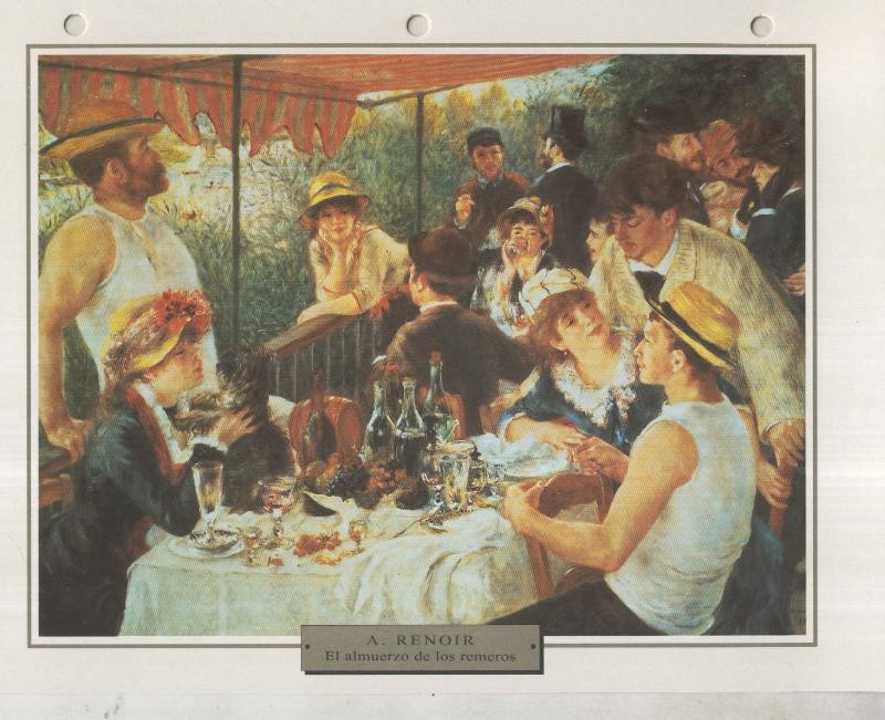 Lamina 13: Auguste Renoir: El almuerzo de los remeros
