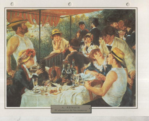 Lamina 13: Auguste Renoir: El almuerzo de los remeros