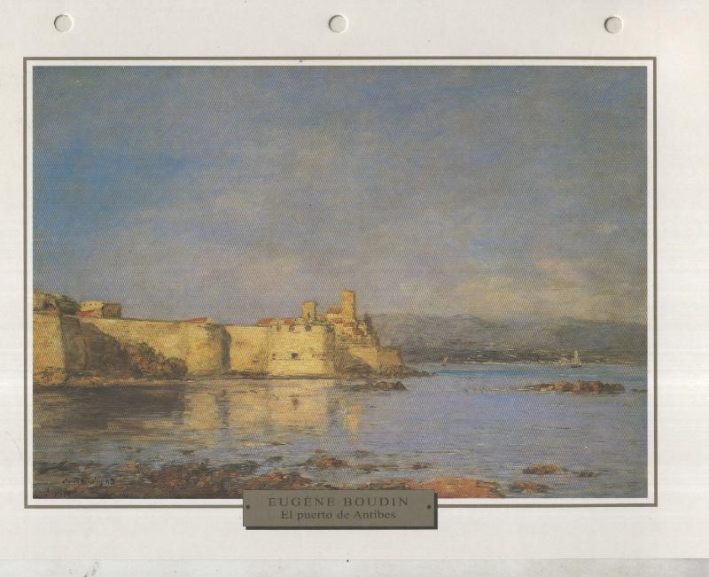 Lamina 18: Eugene Boudin: El puerto de Antibes