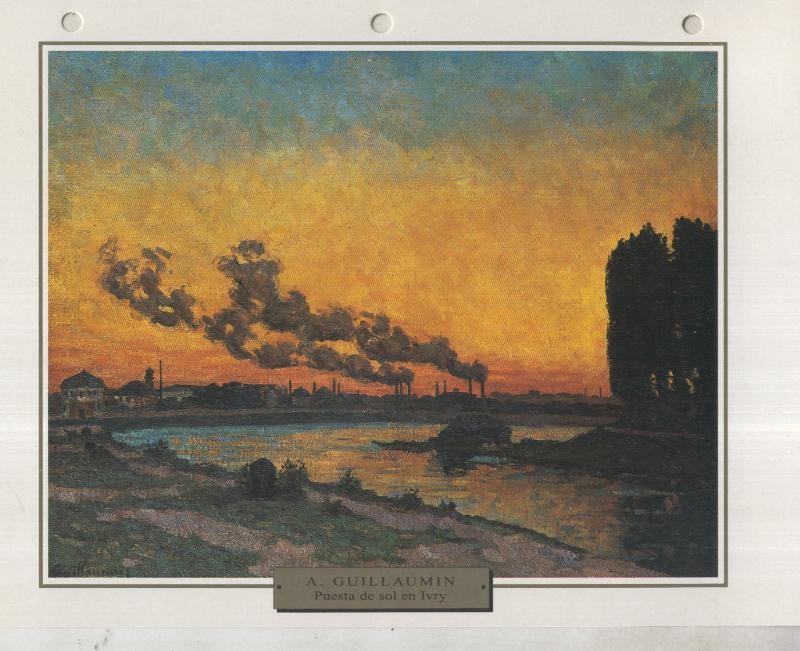 Lamina 24: Armand Guillaumin: Puesta de sol en Ivry