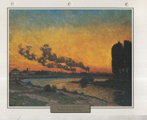 Lamina 24: Armand Guillaumin: Puesta de sol en Ivry