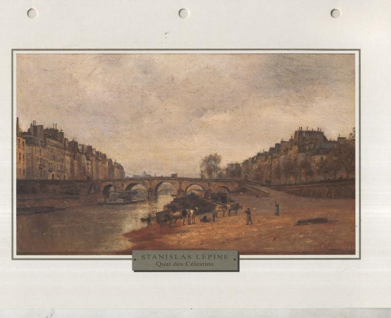 Lamina 28: Stanislas Lepine: Quai des celestin, Puente Maria