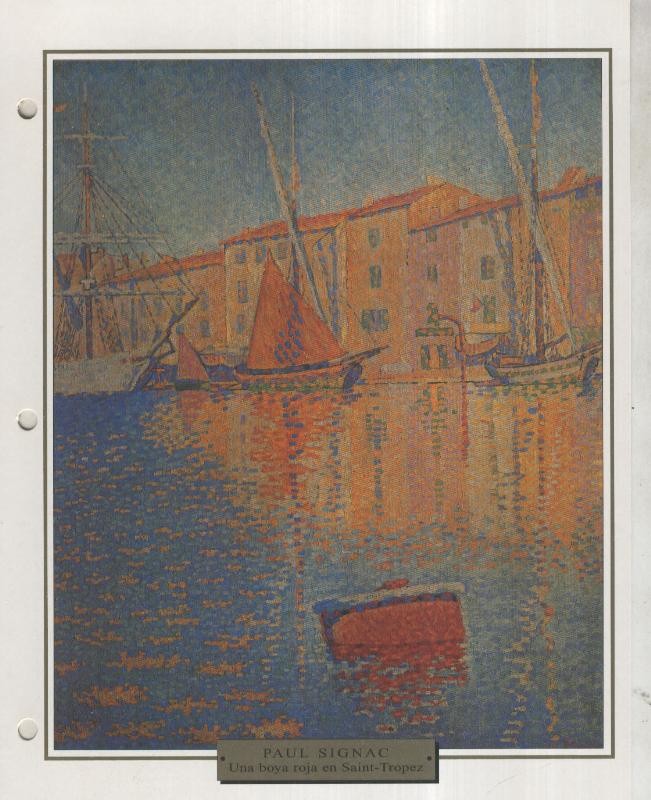 Lamina 39: Paul signac: Una boya roja en Saint-Tropez