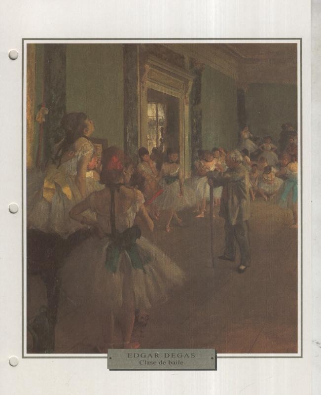 Lamina 43: Edgar Degas: Clase de baile