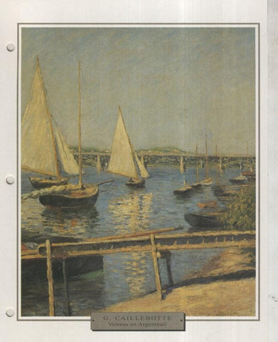 Lamina 53: Gustave Caillebotte: Veleros en Argenteuil