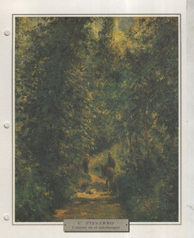Lamina 55: Camille Pissarro: Camino en el sotobosque