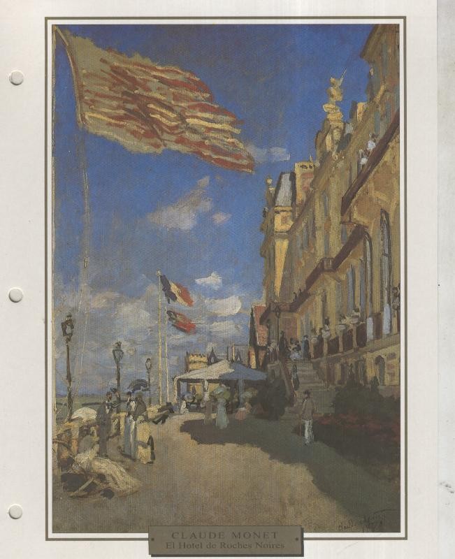 Lamina 58: Claude Monet: El hotel de Roches Noires en Trouville