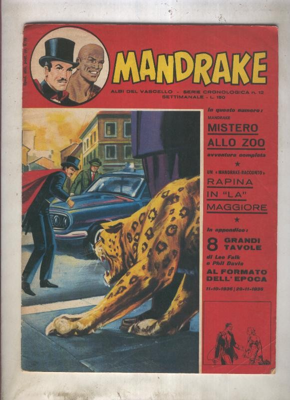 Mandrake Il Vascello serie cronologica nº 12 (16-7-1972=