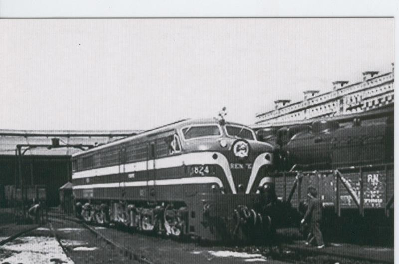 Postal 012357: Locomotora diesel 1824 