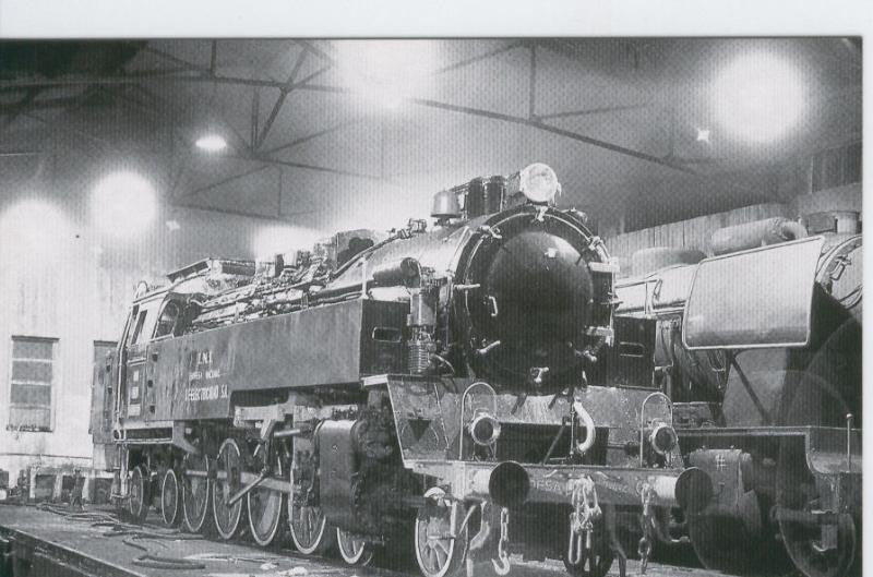 Postal 012363: Locomotora de vapor 242T-Escatron-Andorra, marzo 1983