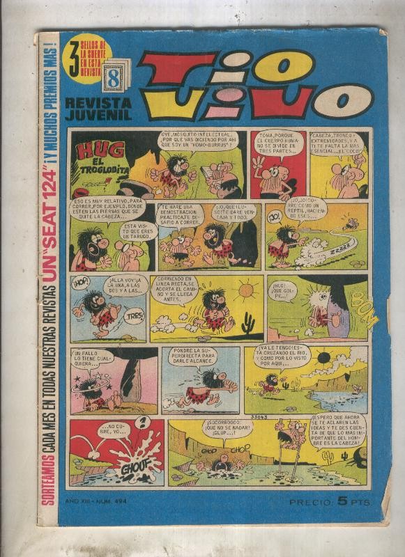 Tio Vivo segunda epoca numero 0494 (numerado 2 en trasera)