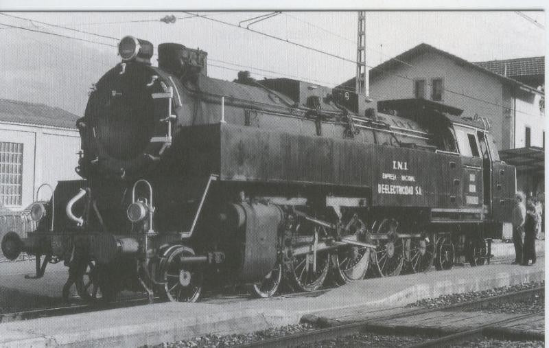 Postal 012384: Locomotora de vapor 242 T-Escatron