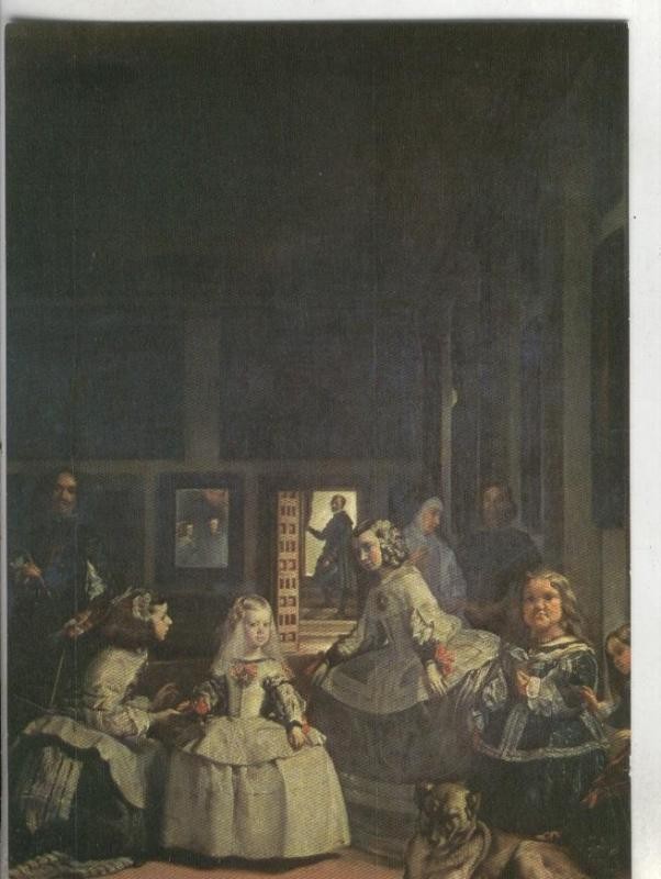 Postal 000225 : Museo del prado: Las meninas (Velazquez)