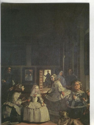 Postal 000225 : Museo del prado: Las meninas (Velazquez)
