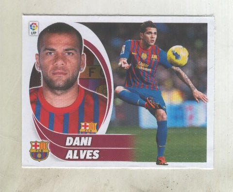 Cromos Liga BBVA 2012-2013: F.C. Barcelona numero 03 A: Dani Alves