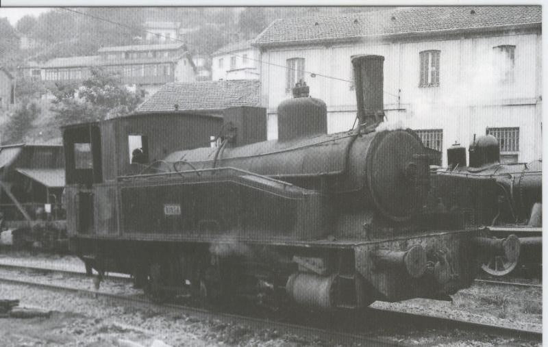 Postal 012392: Locomotora de vapor 030T-Riosa, Ujo Sovilla (Asturias), agosto 1984