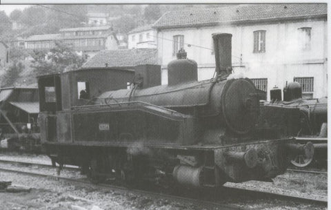 Postal 012392: Locomotora de vapor 030T-Riosa, Ujo Sovilla (Asturias), agosto 1984