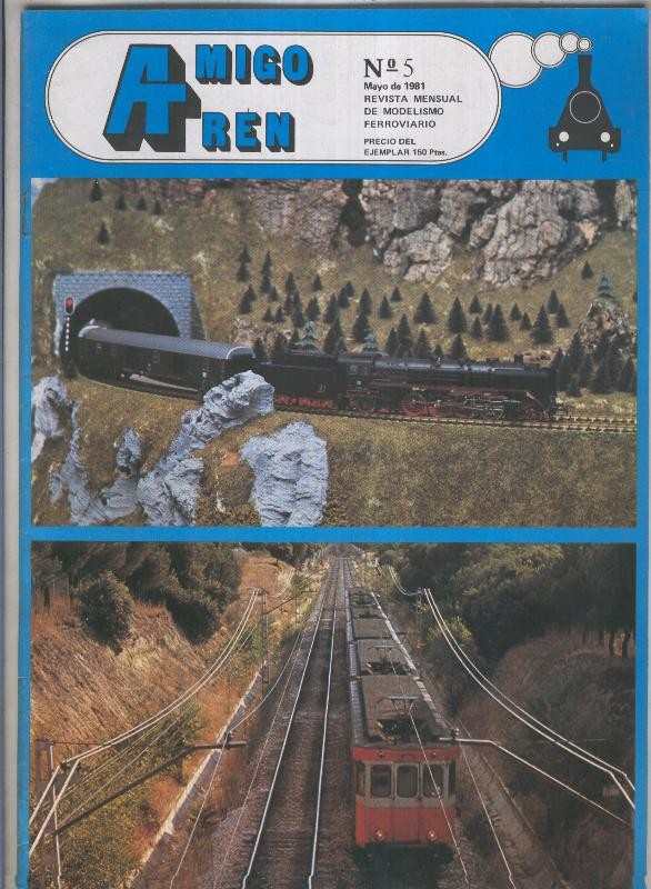 Amigo Tren; revista mensual de modelismo ferroviario numero 05 (mayo 1981)