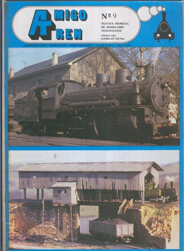 Amigo Tren; revista mensual de modelismo ferroviario numero 09 (1982)