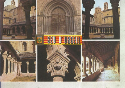 Postal 012409: Vistas varias de la catedral de la Seo de Urgell, Lleida