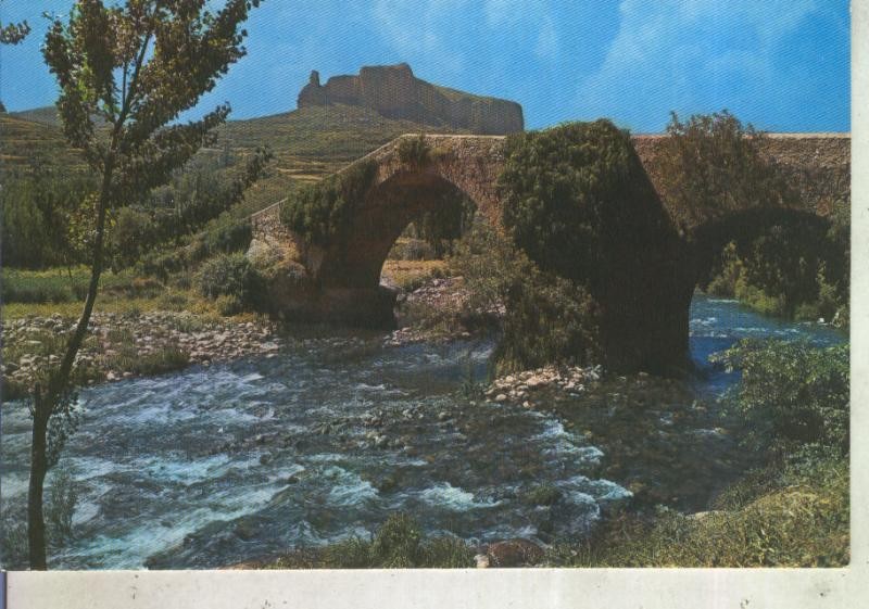 Postal 012417: Puente romano en el valle de Yregua en Viguera Logroño