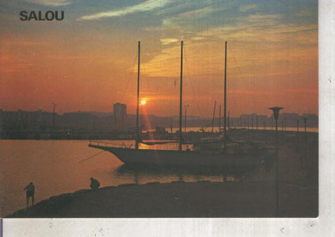 Postal 012432: Amanecer en el puerto deportivo de Salou, Tarragona