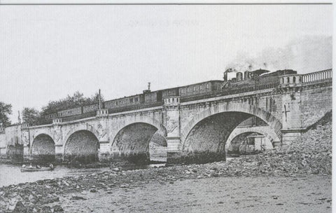 Postal 012455: Puente internacional de Hendaya, años 20