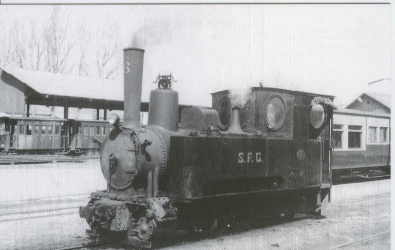 Postal 012462: Locomotora de vapor numero 6, estacion S.Feliu Guixols, año 1964