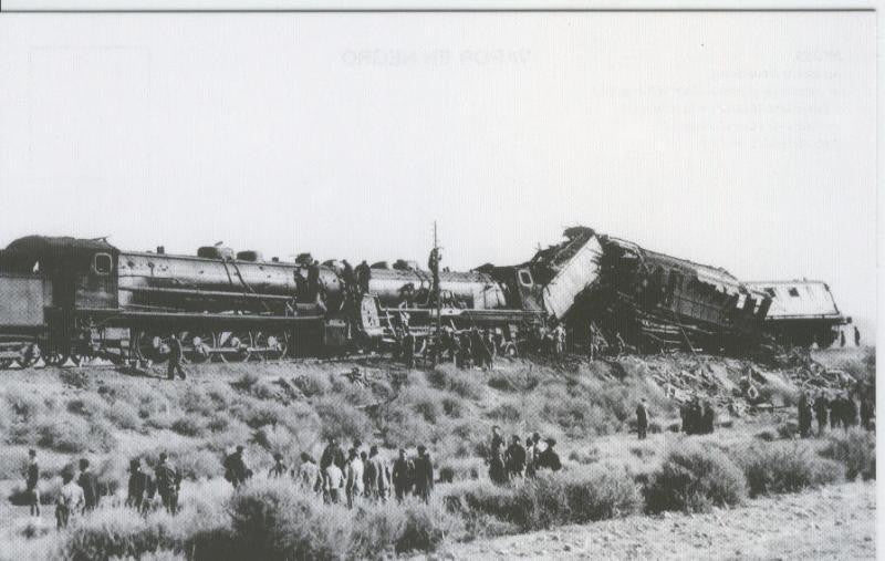 Postal 012473: Accidente ferrovario 3 diciembre 1940 expreso Madrid-Barna 